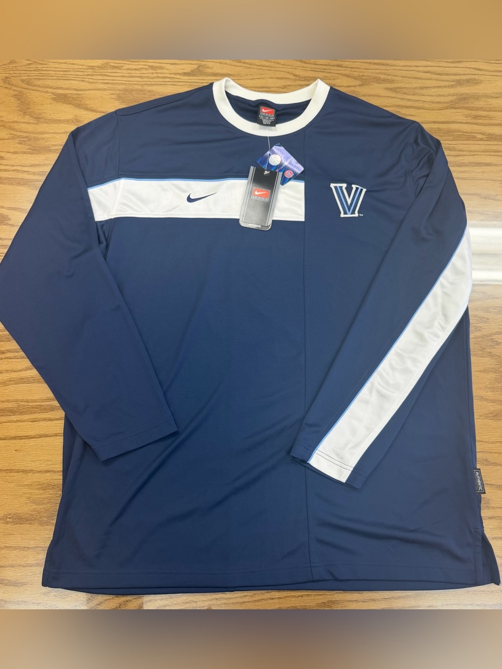 Vintage Y2K Nike Villanova Wildcats Dri-FIT Shooting Shirt NWT XL Brunson 25x32